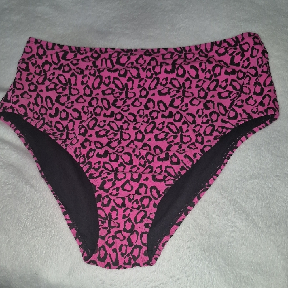 Fashion to Figure Pink and Black High-Waisted Bikini